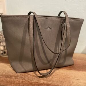 Coach Gray Tote Bag